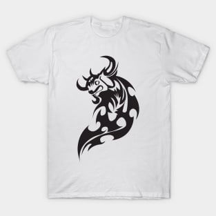 Bull's Head Tattoo Art T-Shirt